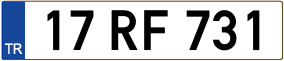 Trailer License Plate